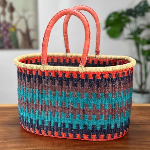 Colorful XL Oval Basket