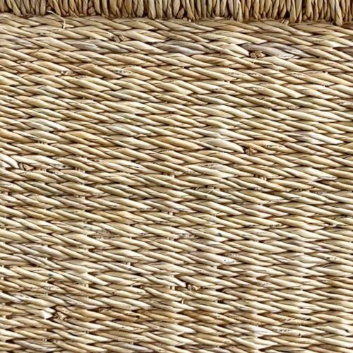 Closeup of Natural Colored Weave on Moses Basket