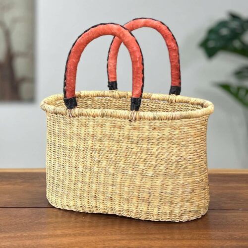 Small oval woven basket