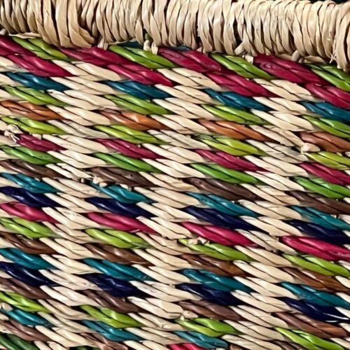 Closeup of Small oval basket