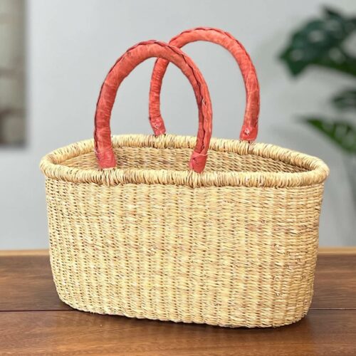 Natural Small Oval woven Basket