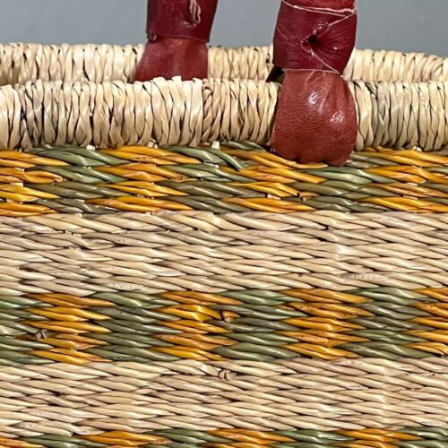 V-Shape Oval Ghana Basket closeup detail