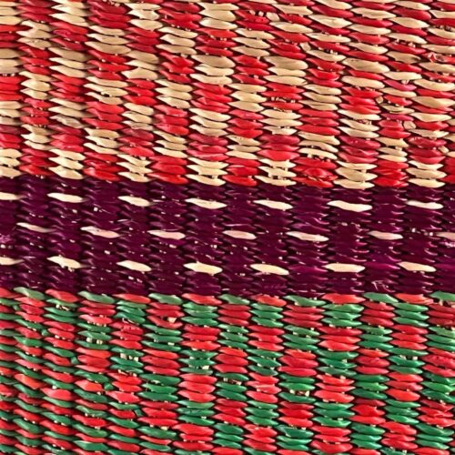 Closeup detail of XL Shopping Tote Ghana Basket