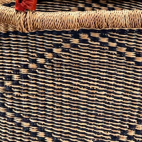 Closeup detail of XL Shopping Tote Ghana Basket