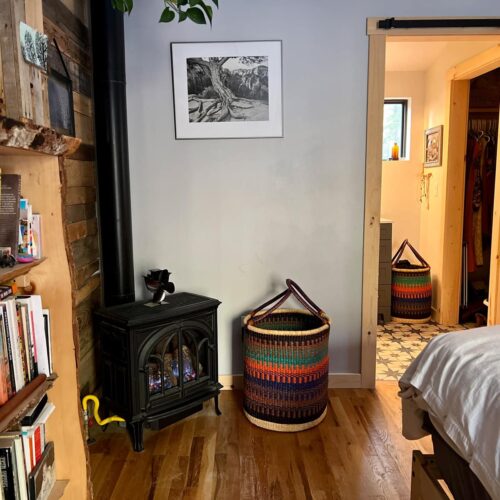 Home with Laundry Baskets used for storage