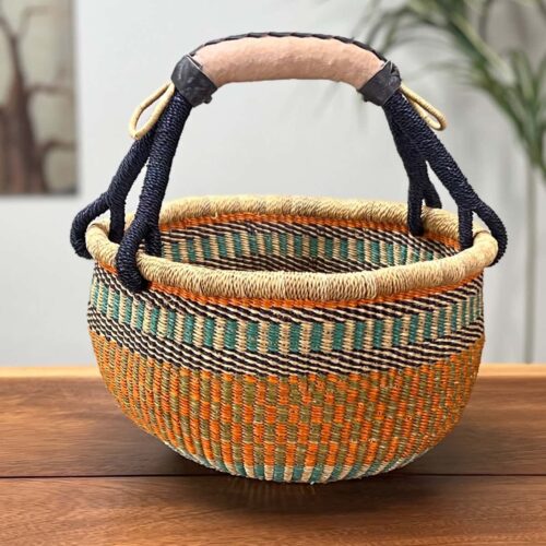Medium Round African Market Basket