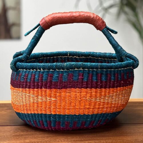 Medium Round African Market Basket
