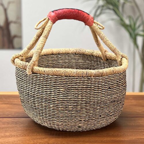Classic Medium Round African Market Basket