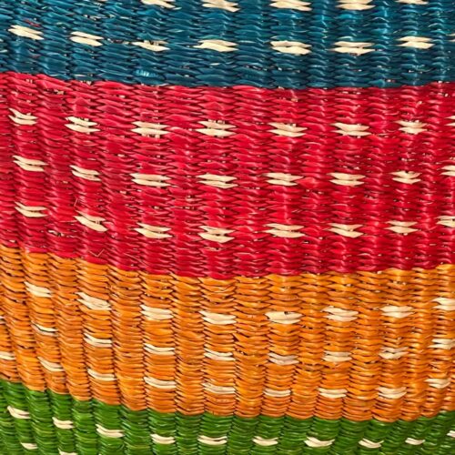 Weave Detail of Round Basket without a handle