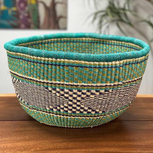 Colorful Round Basket without a handle
