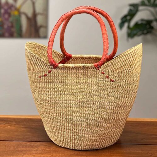 Natural Shopping Tote Bolga Basket
