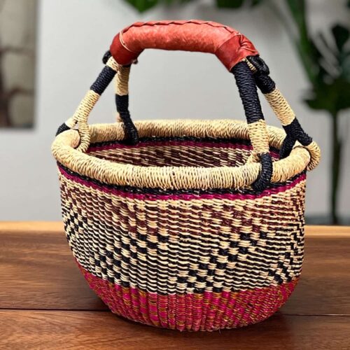 Small Round Ghana Market Basket