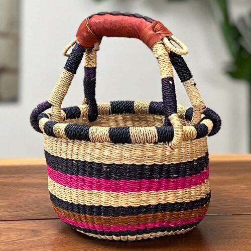 Small Round Ghana Market Basket
