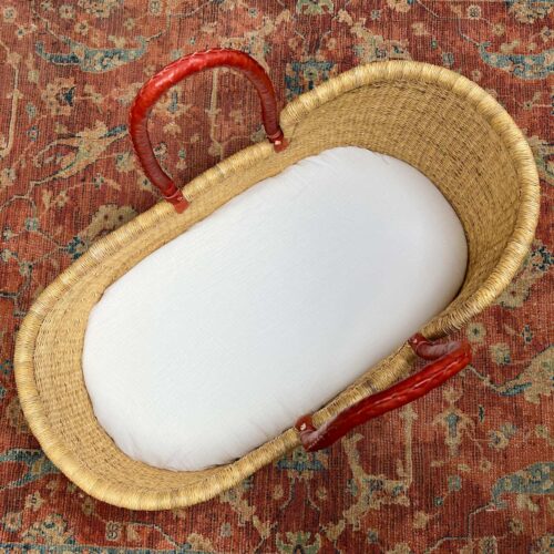 Off-white Double Gauze Moses Basket Sheet