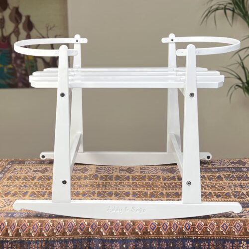 White Moses Basket Stand